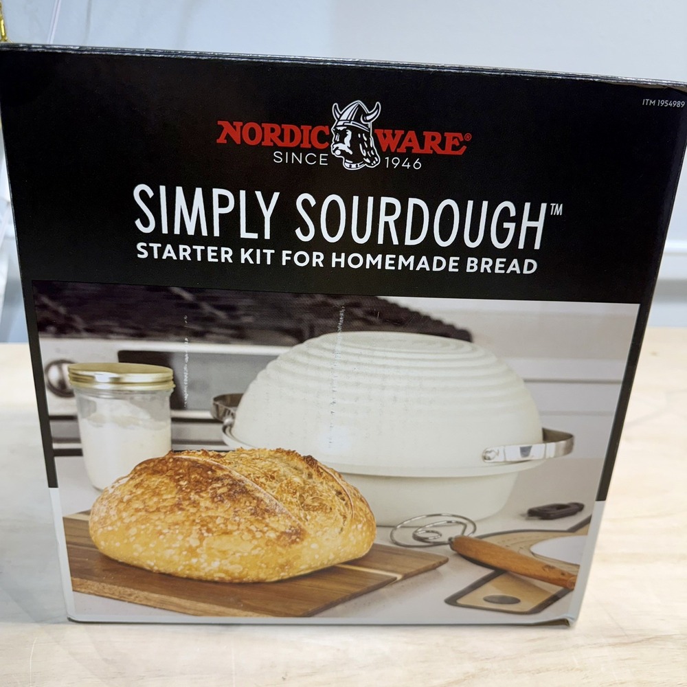 Nordic Ware Simply Sourdough Starter Kit 7Pc Nonstick Oven Safe 450° No Culture